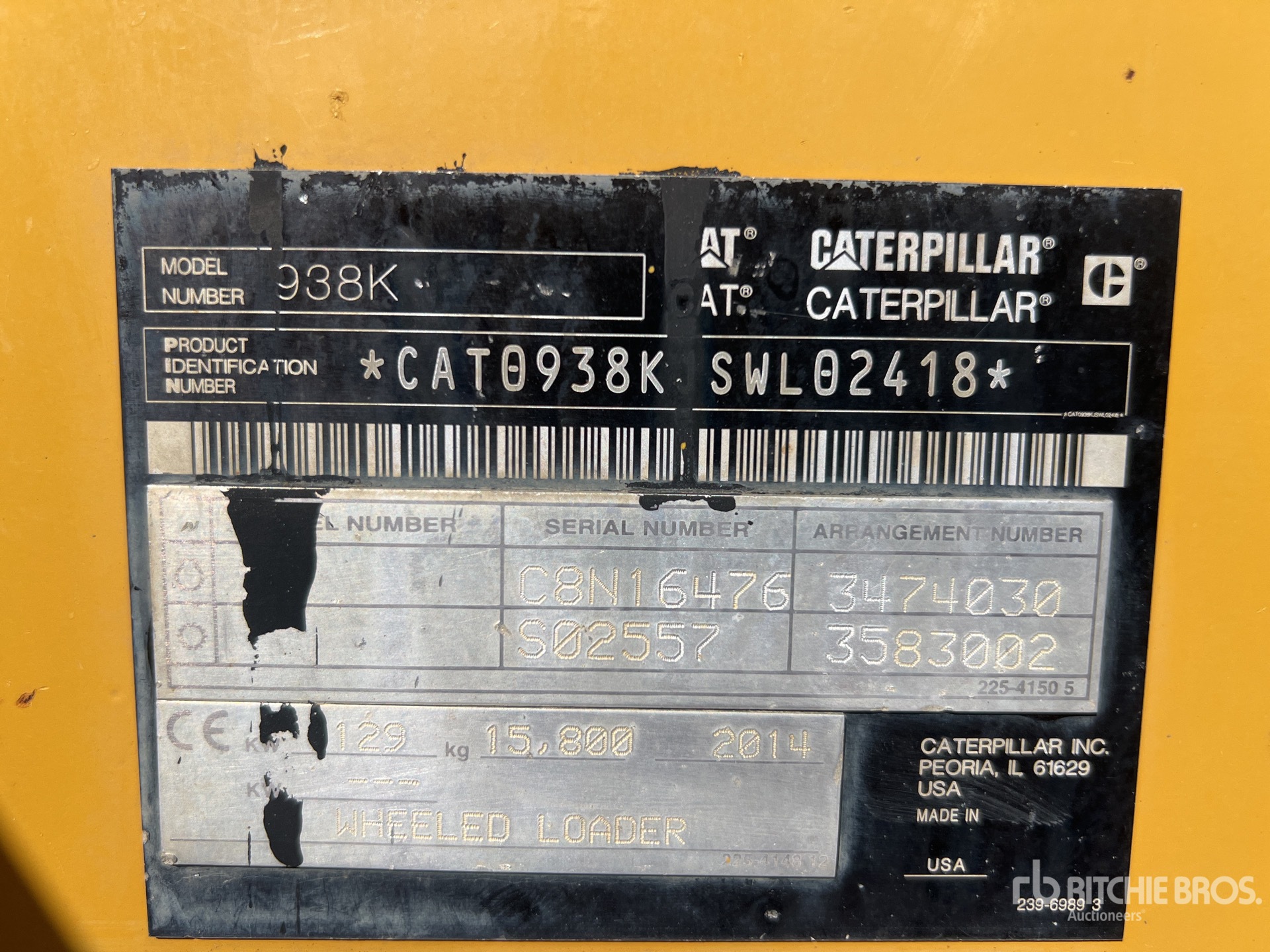 2014 Caterpillar 938 K