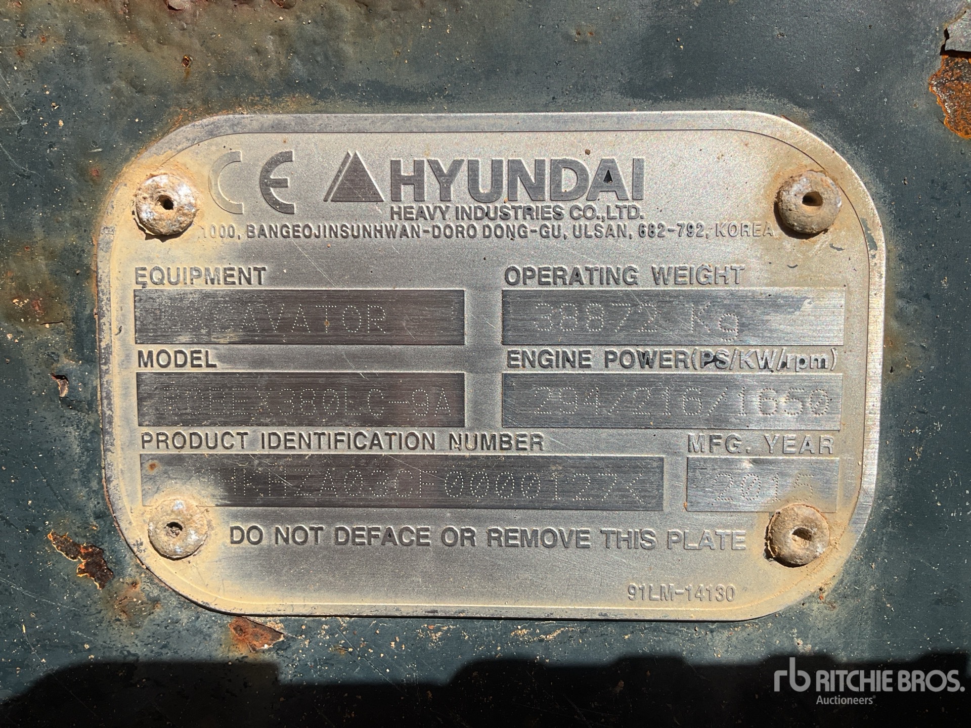 2015 Hyundai ROBEX 380LC-9A