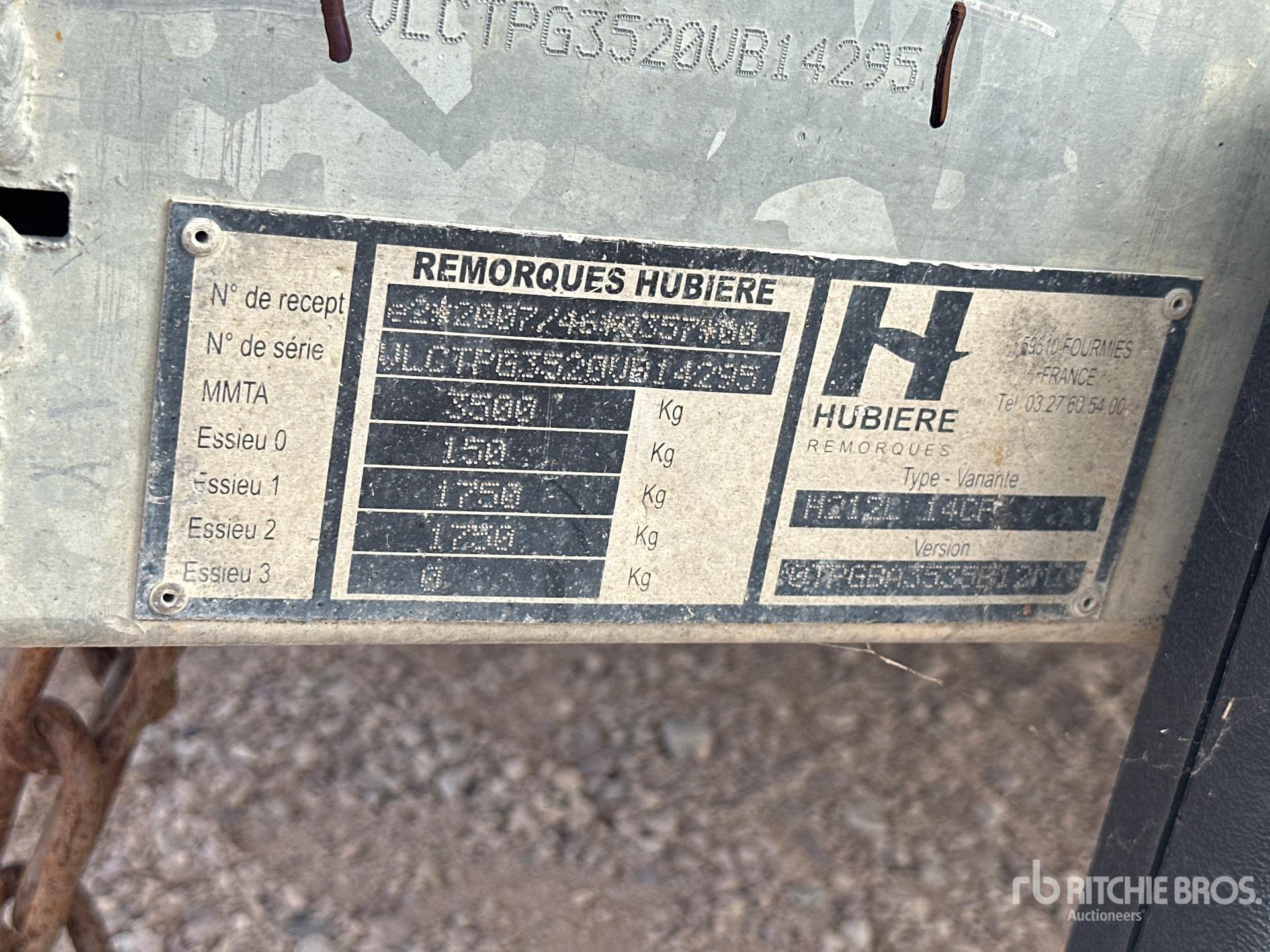 2014 Hubiere T/A Remorque