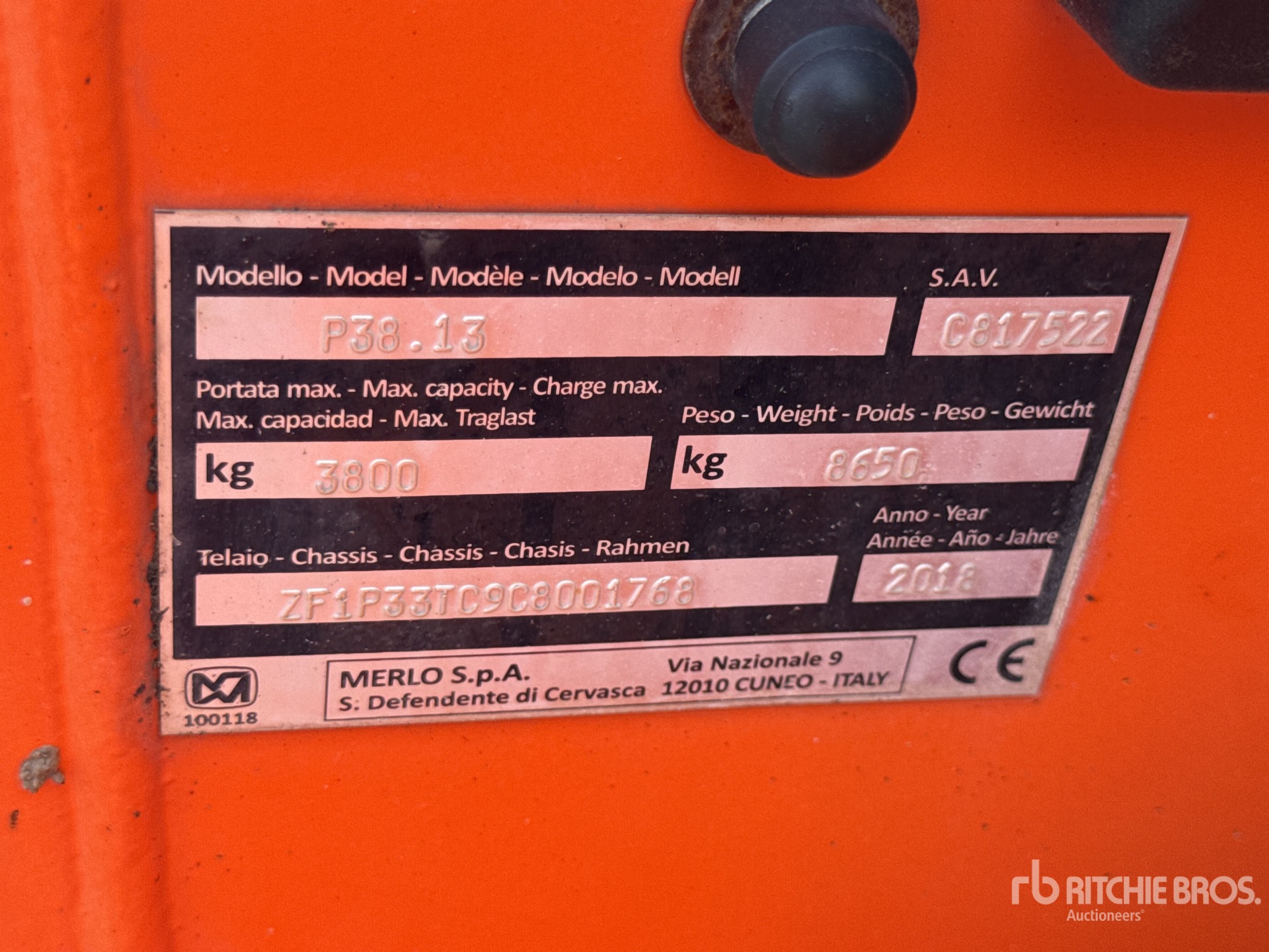 2018 Merlo P38.13