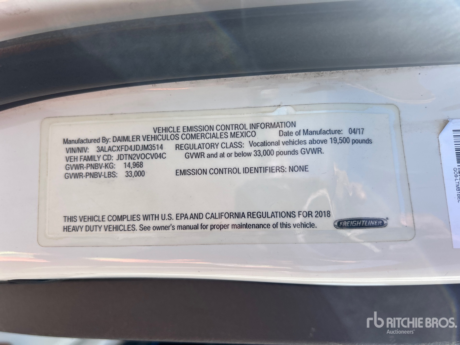 2018 Freightliner M2 106