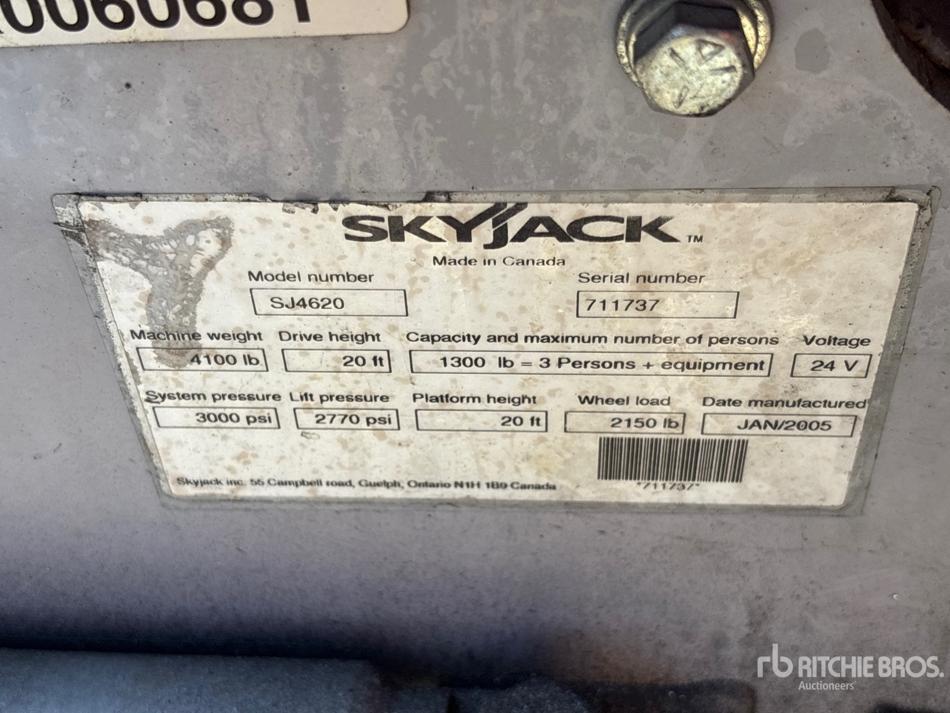 2005 Skyjack SJ4620