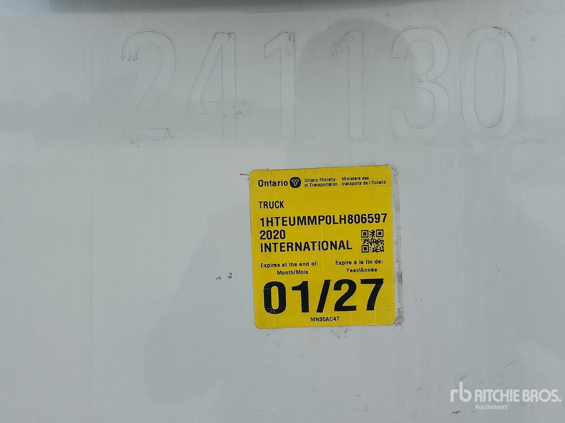 2020 International MV607