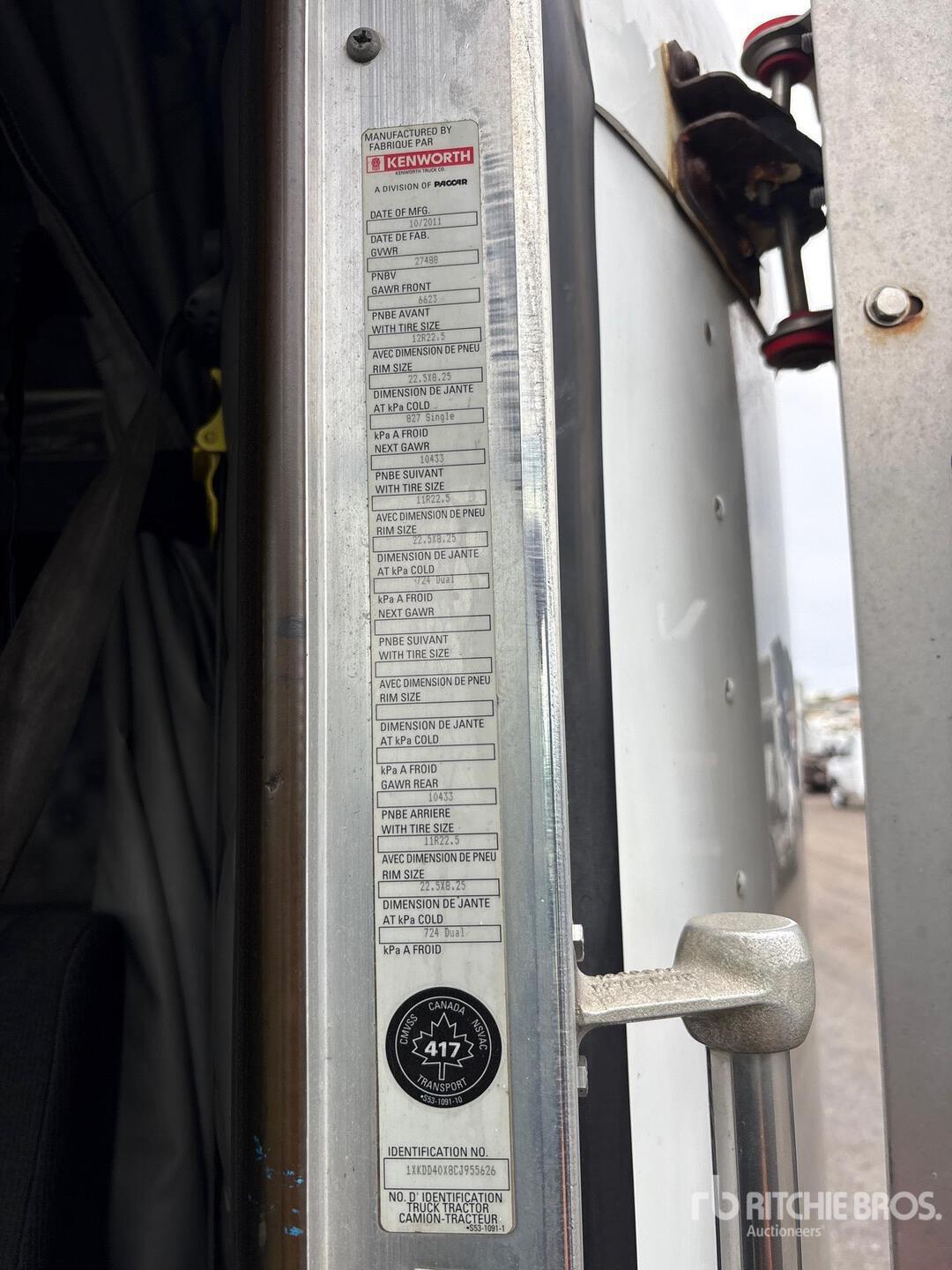 2012 Kenworth T800