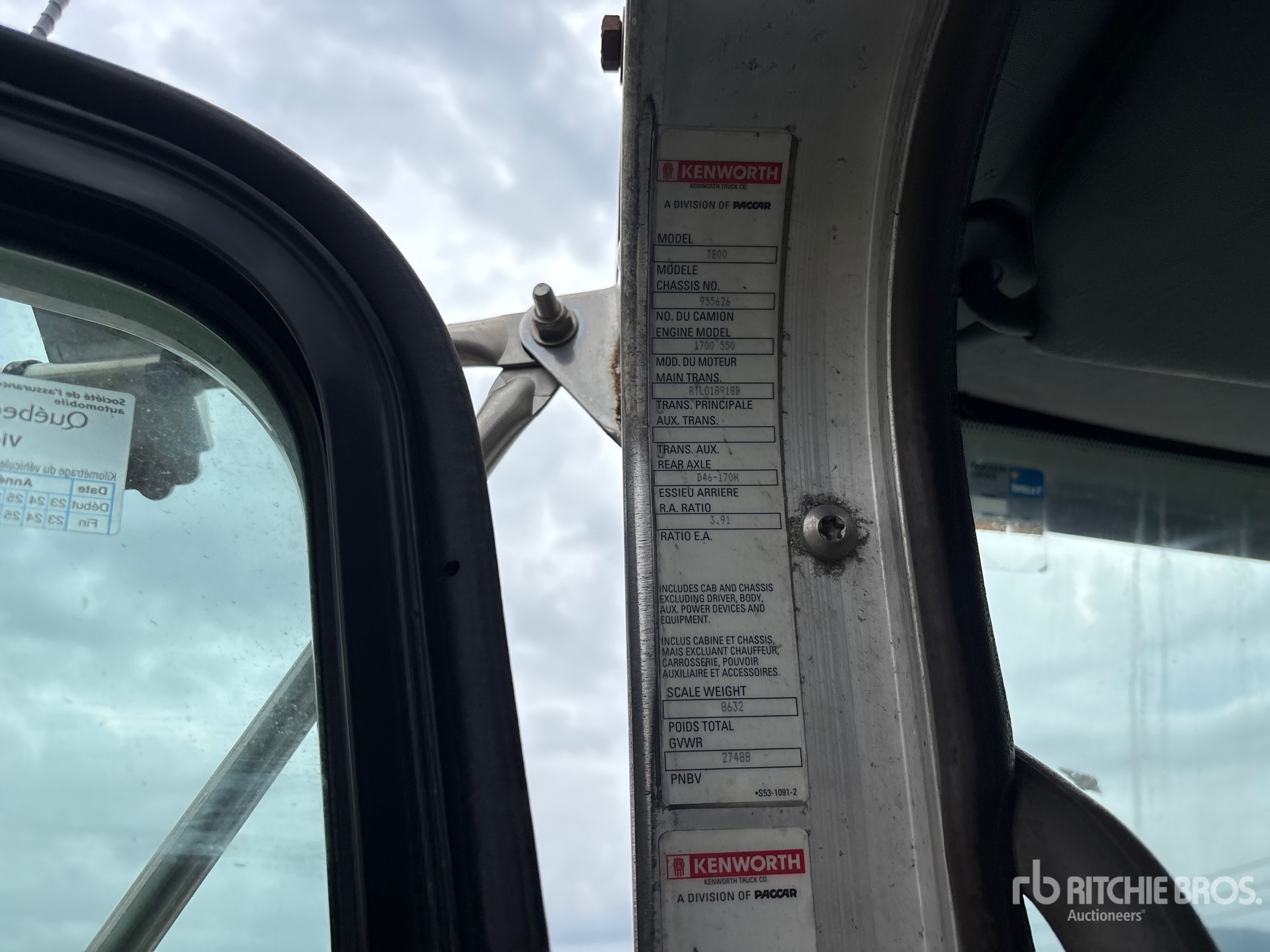 2012 Kenworth T800