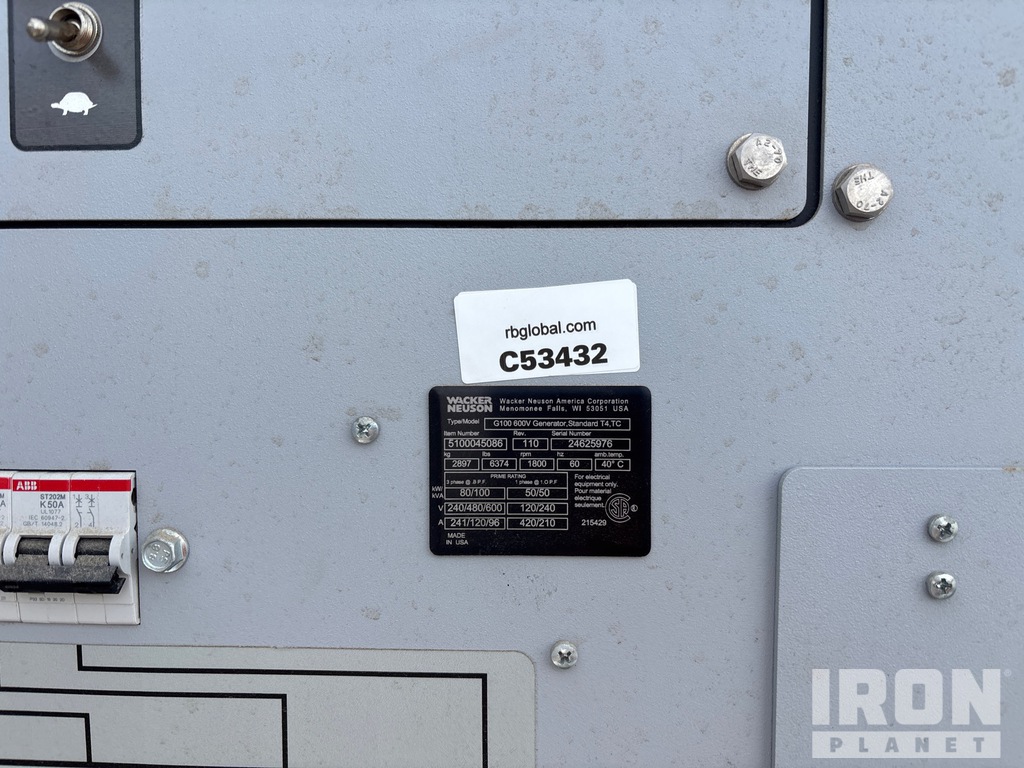 General Appearance with Unit Serial Number