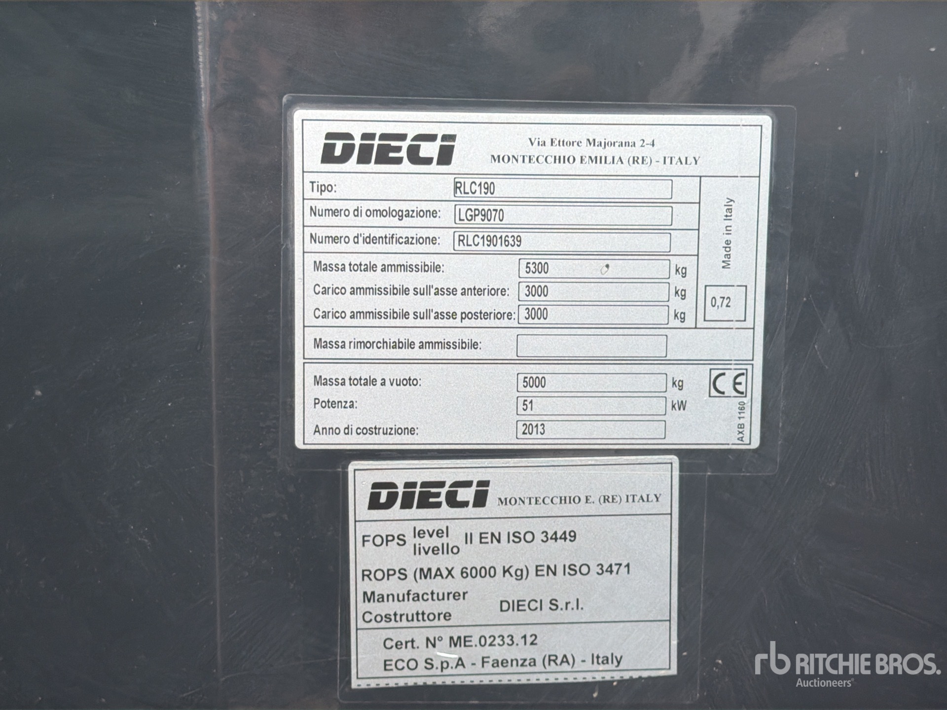 2013 Dieci APOLLO 25.6