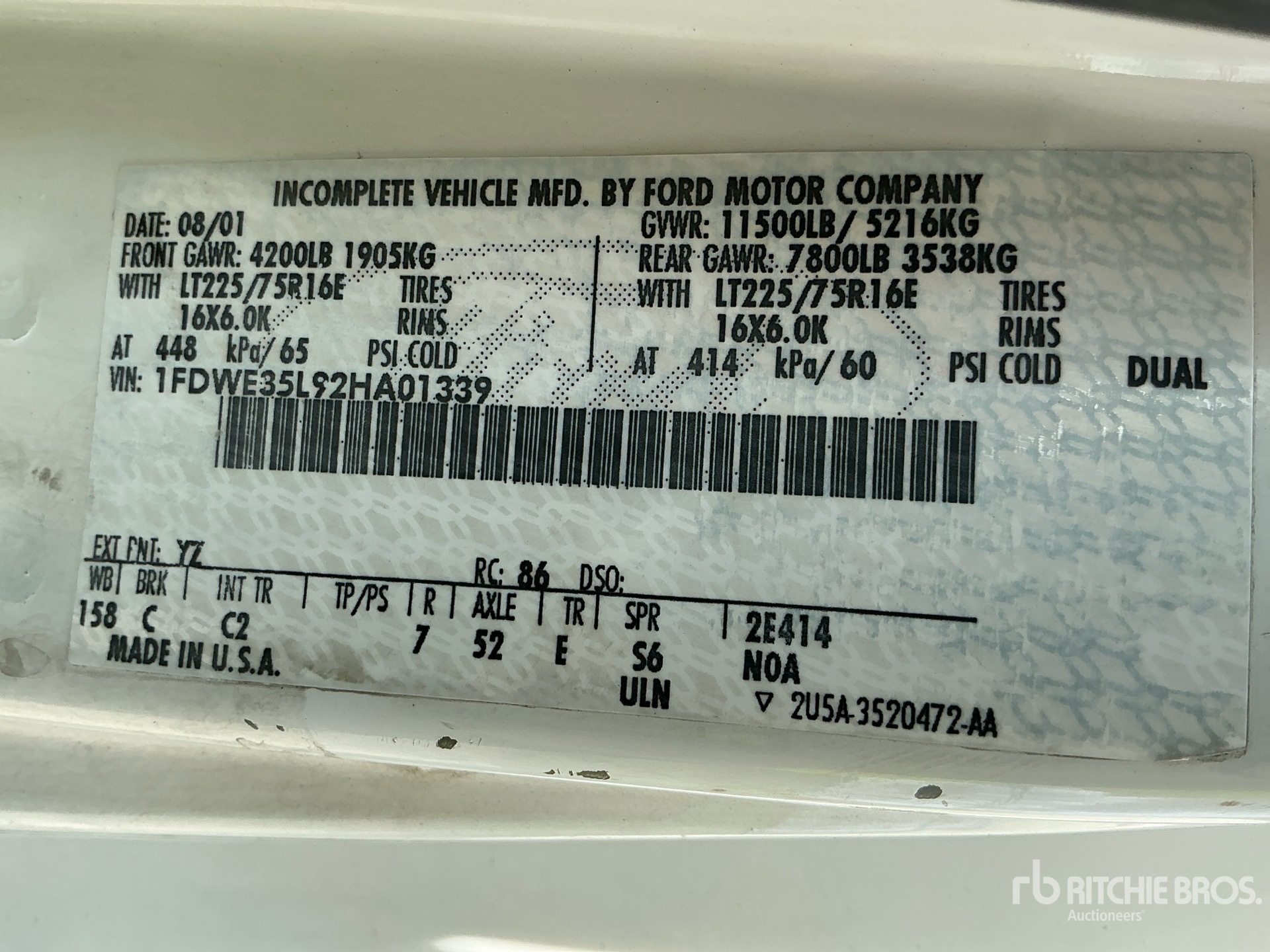 2002 Ford E350
