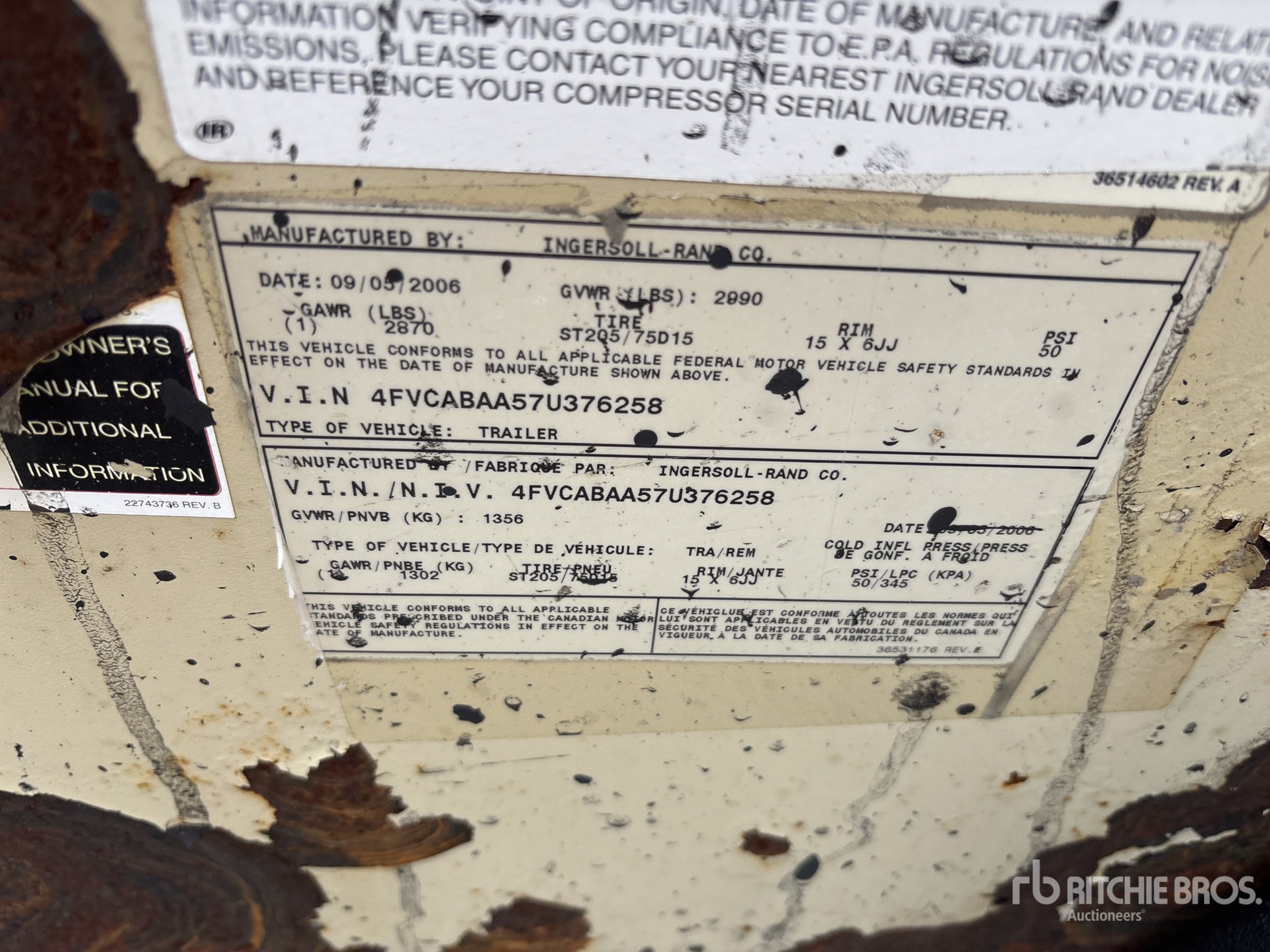 2007 Ingersoll Rand P185