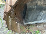 Undercarriage with Left Track Tensioner