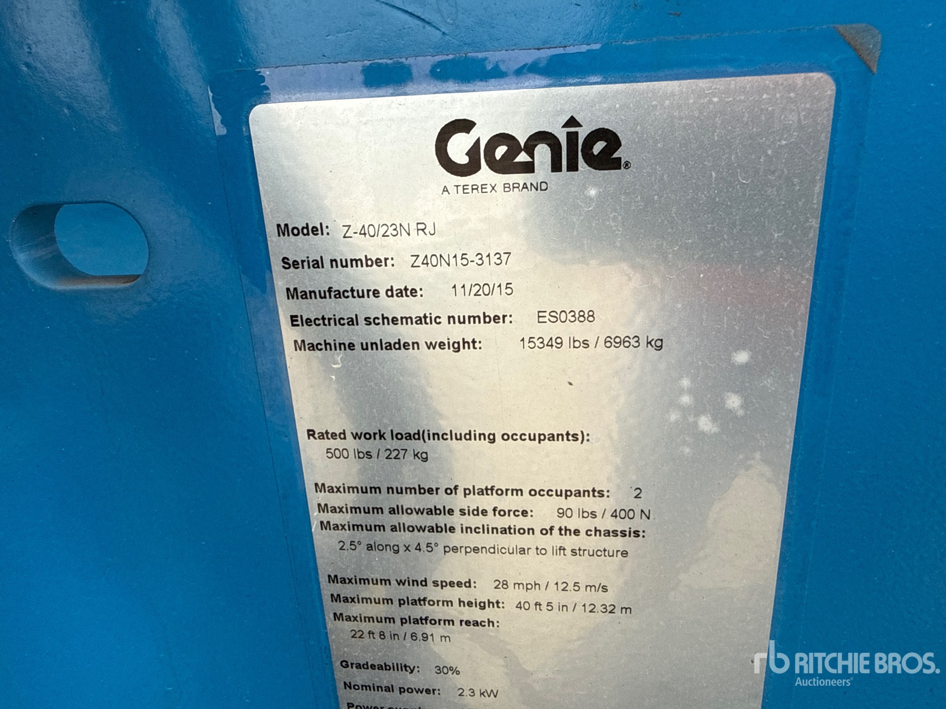 2015 Genie Z-40/23N RJ