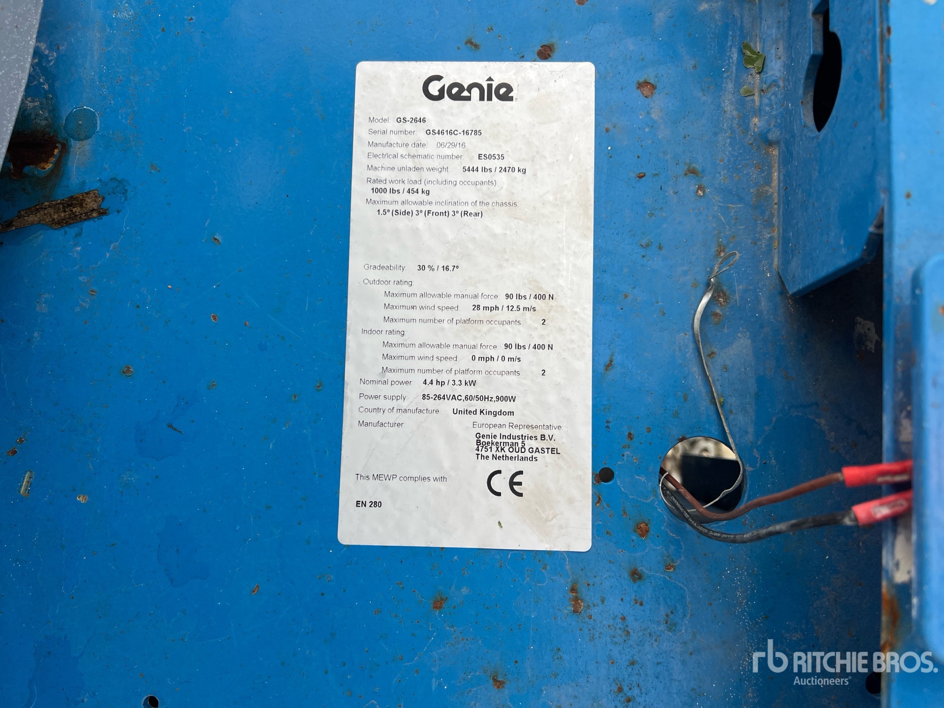 2016 Genie GS-2646