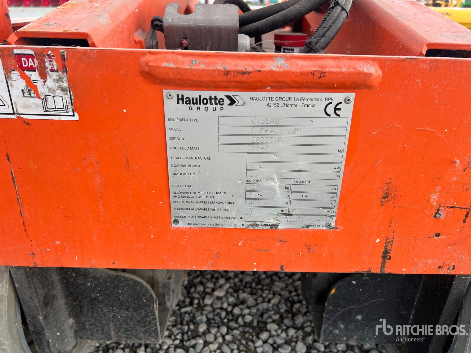 2017 Haulotte COMPACT 10N