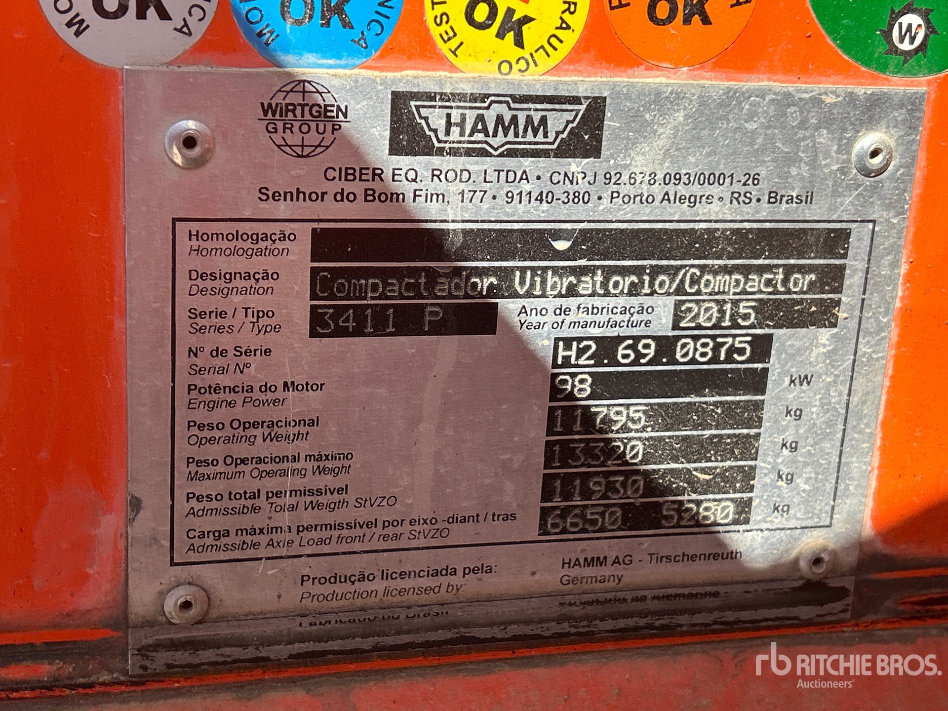 2015 Hamm 3411P