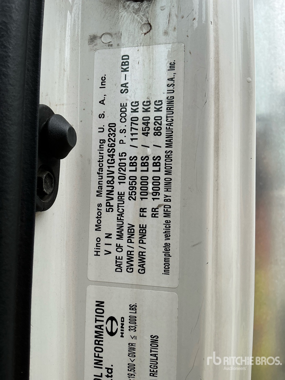 2016 Hino 268