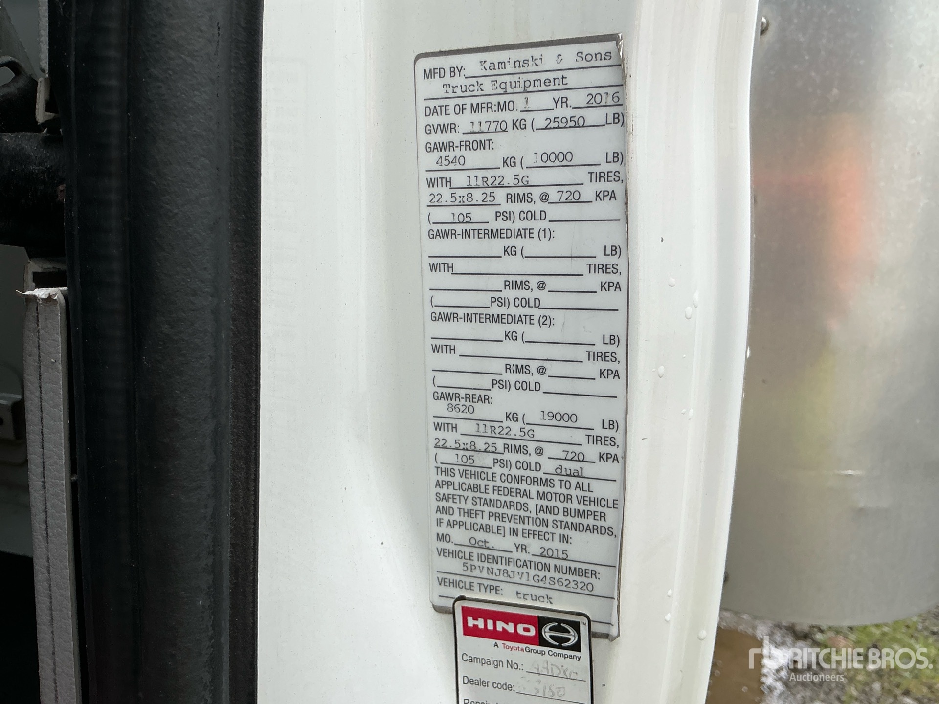 2016 Hino 268