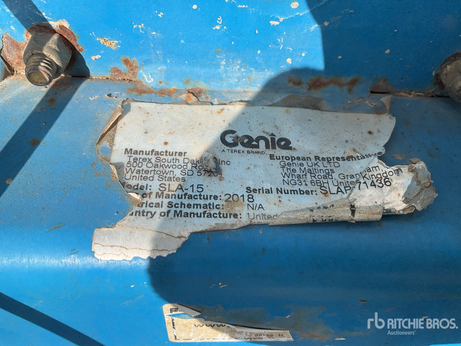 2018 Genie SLA 15