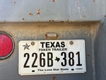 Trailer Chassis with License Plate Light Functional