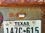 Trailer Chassis with License Plate Light Functional