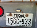 Trailer Chassis with License Plate Light Functional