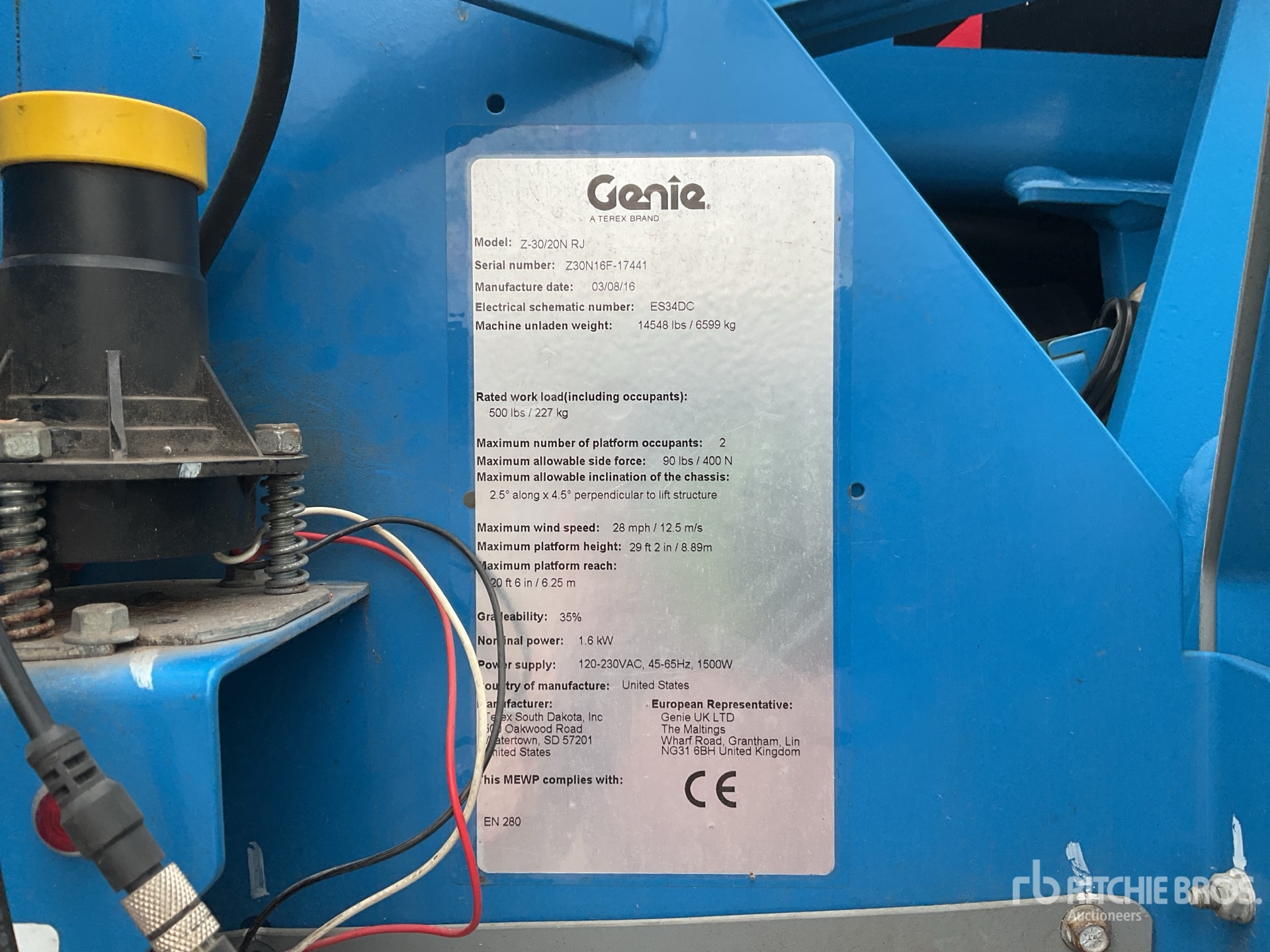 2016 Genie Z30/20NJBH