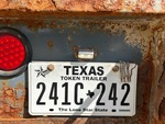 Trailer Chassis with License Plate Light Functional