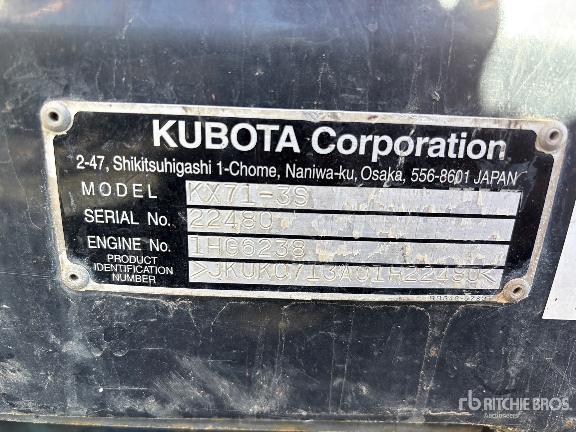 2018 Kubota KX71-3S