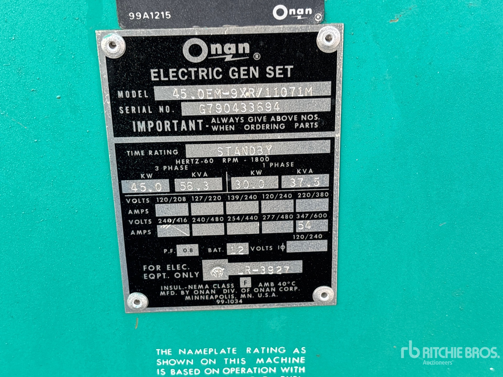 Onan 45.OEM-9XR/1107