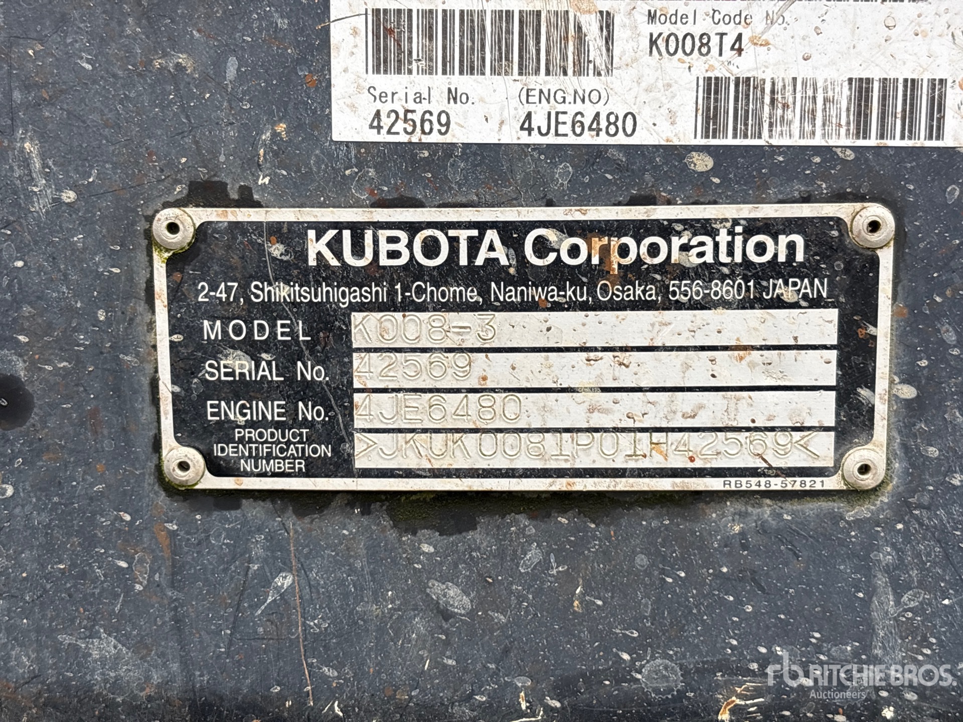 2018 Kubota K008-3
