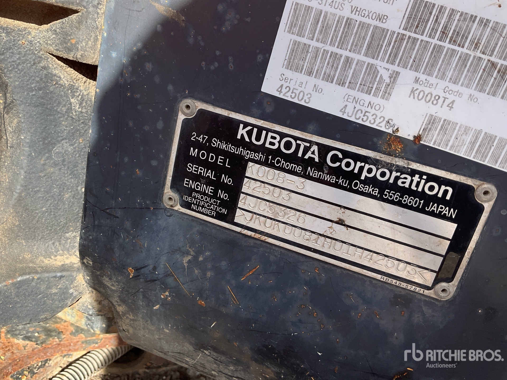 2018 Kubota K008-3