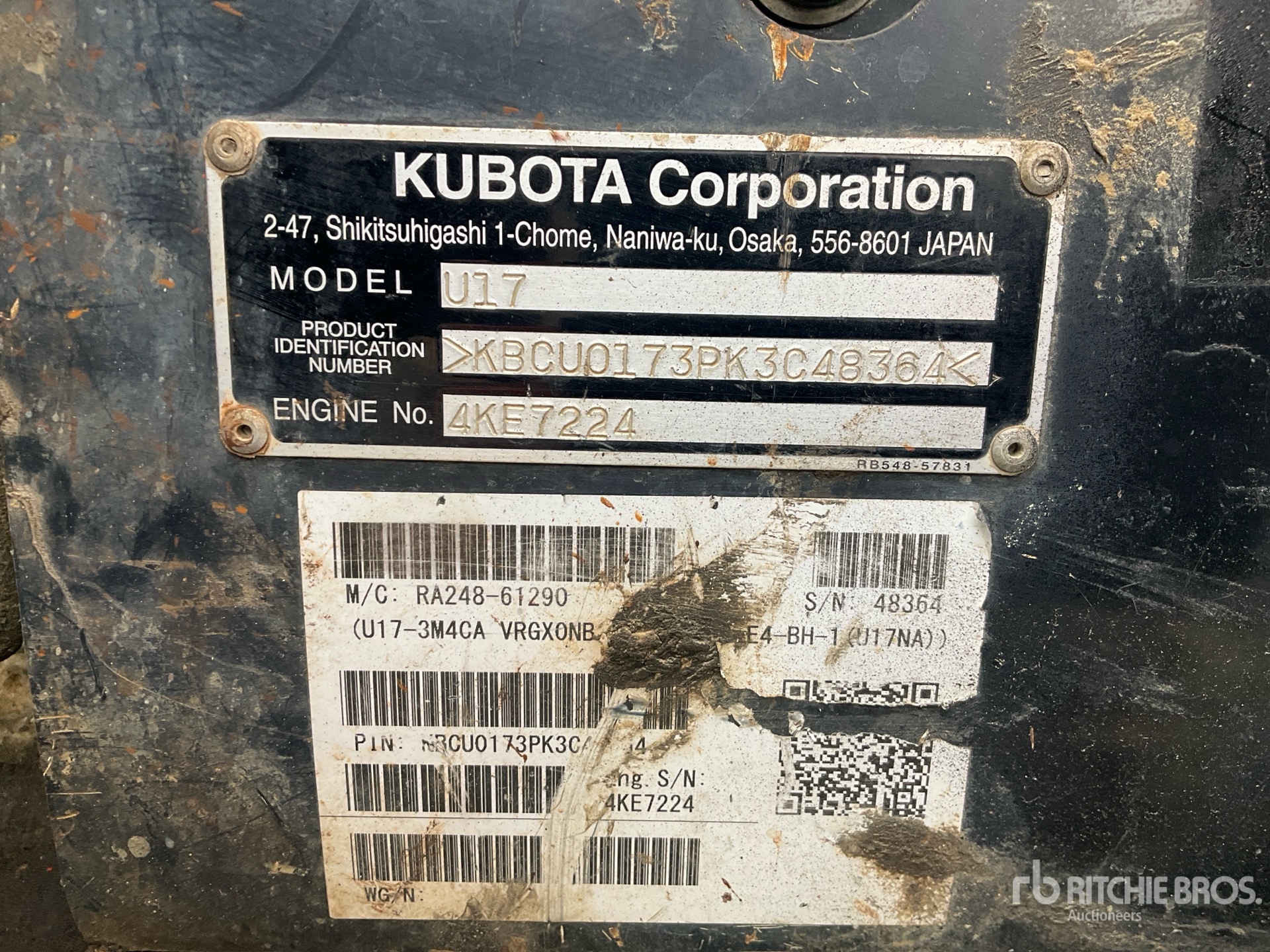 2019 Kubota U17