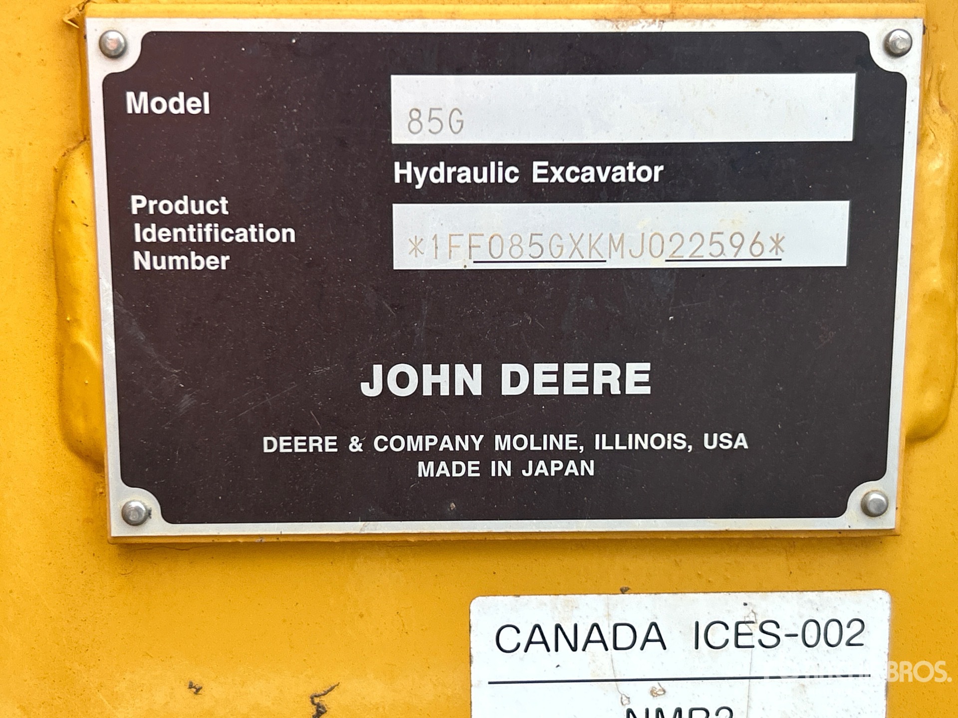 2021 John Deere 85G