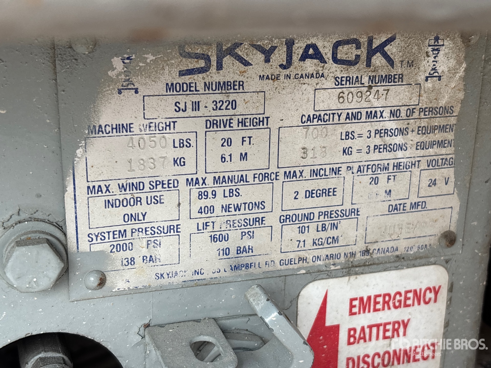 1999 Skyjack SJIII-3220
