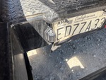 Trailer Chassis with License Plate Light Functional
