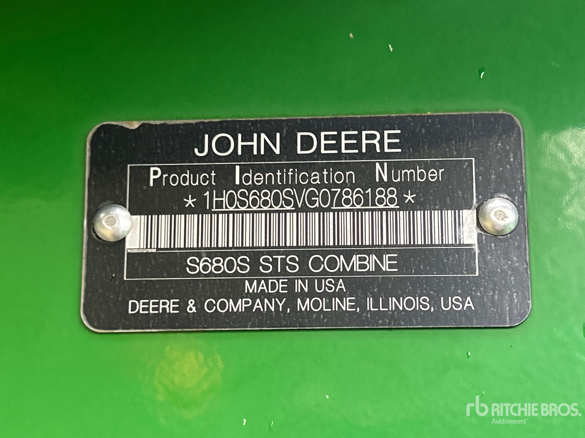 2016 John Deere S680