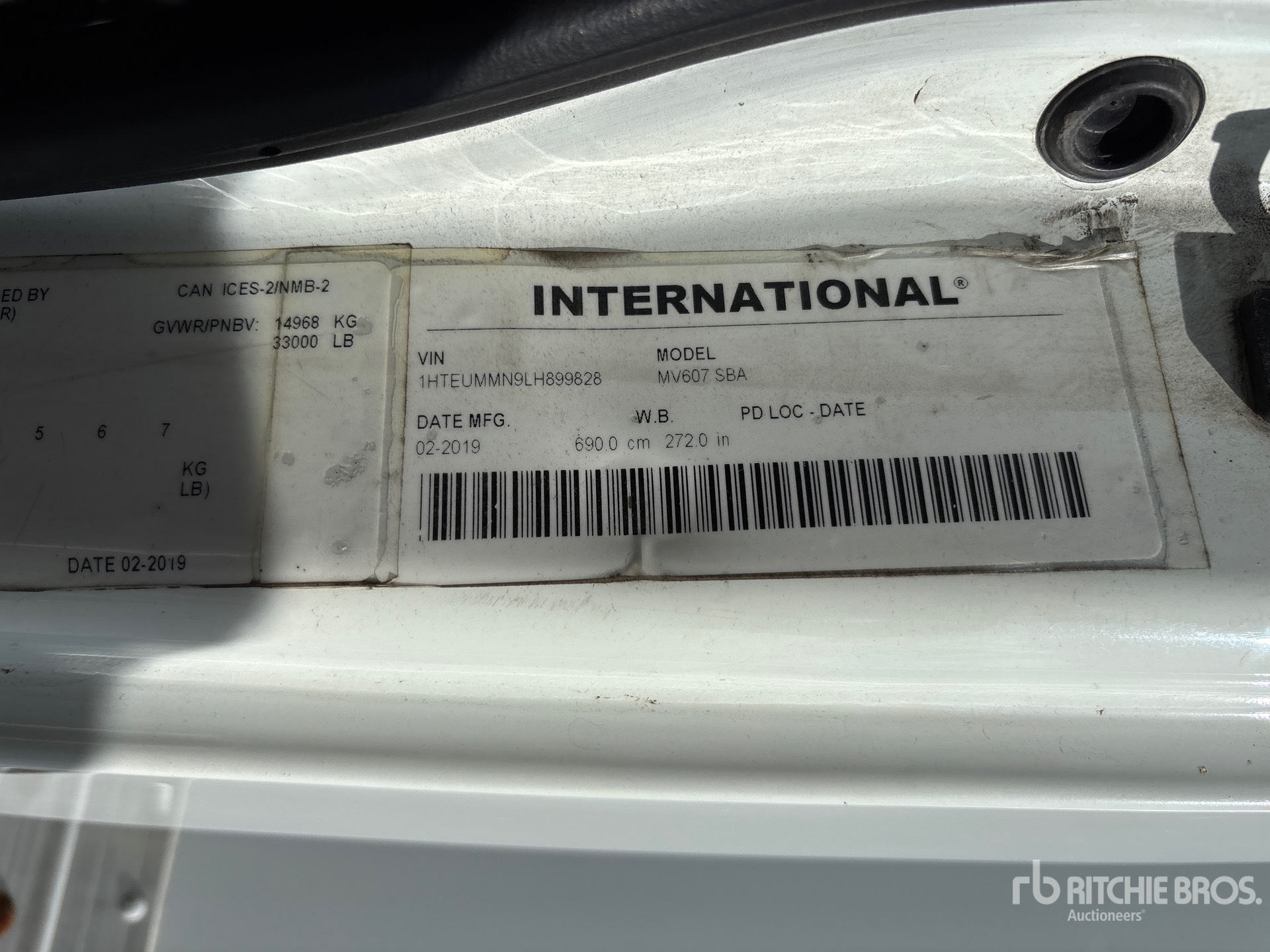 2020 International MV607