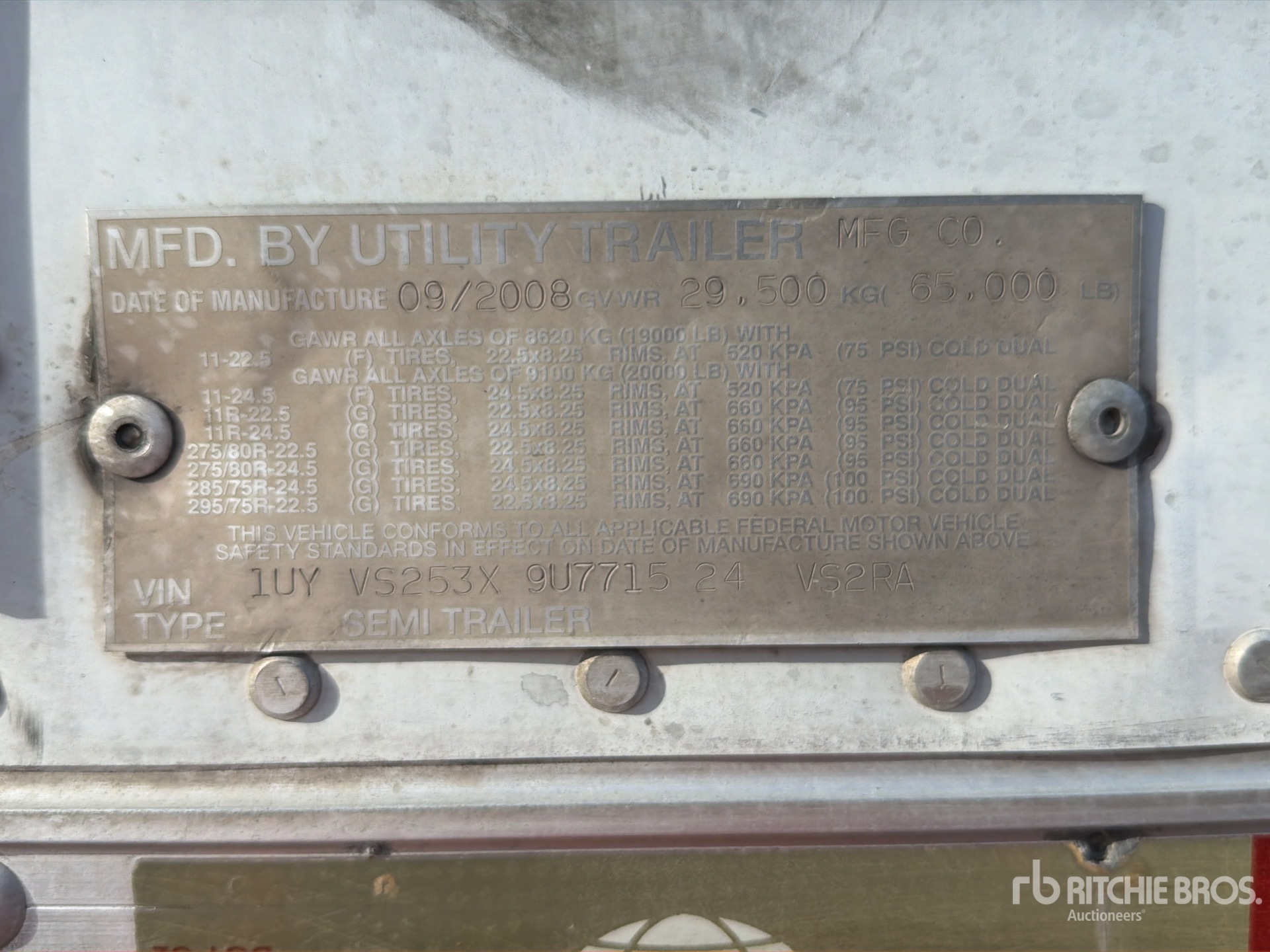 2009 Utility VS2RA