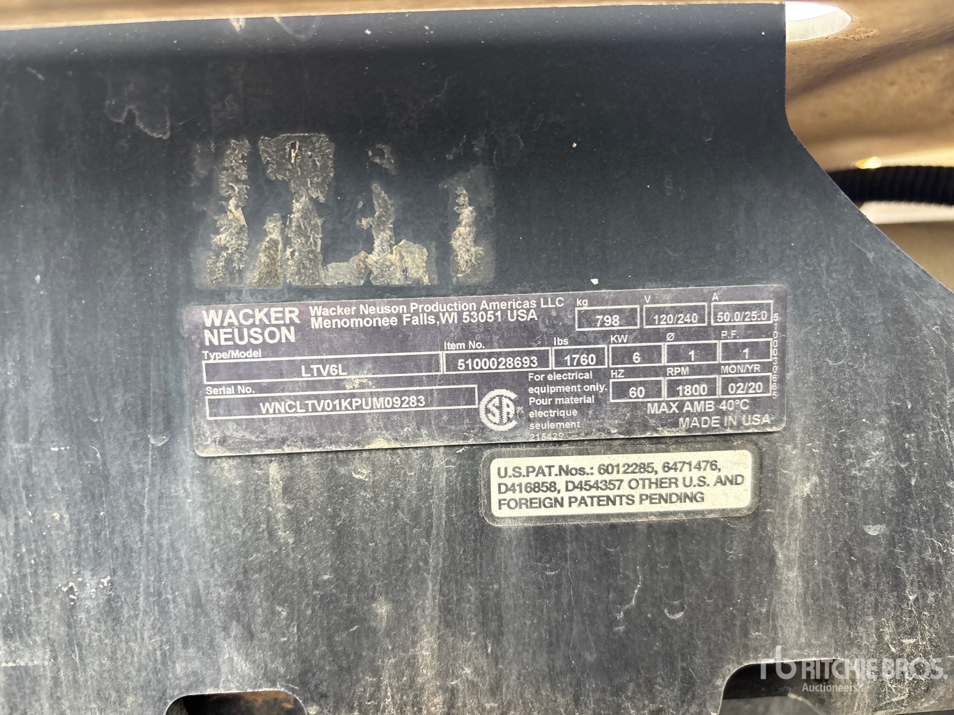 2020 Wacker Neuson LTV6