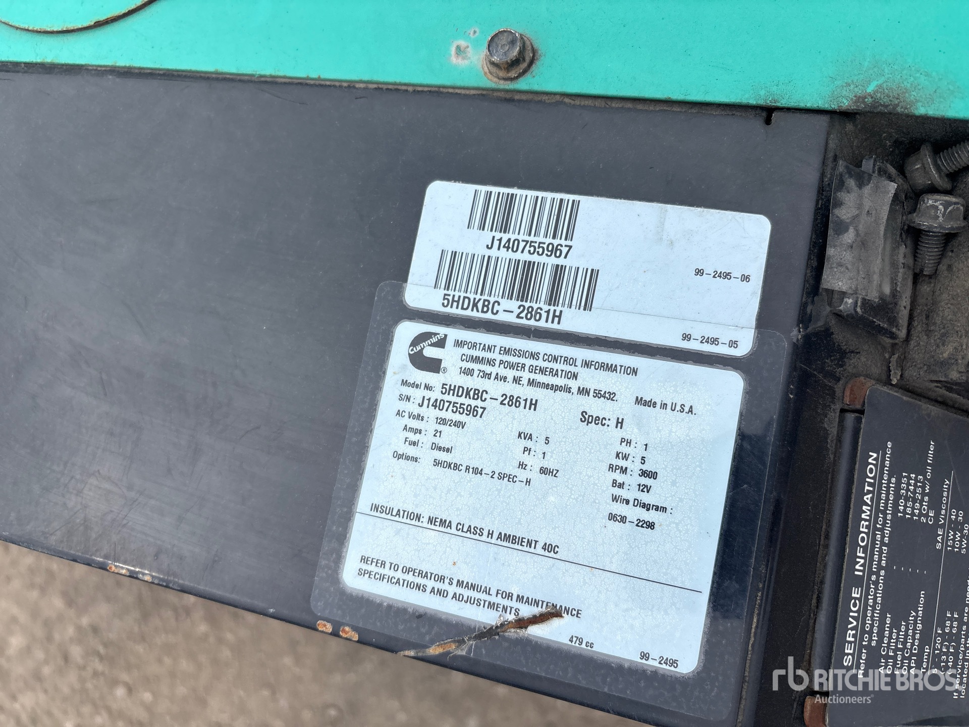 Cummins 5HDKBC-2861H