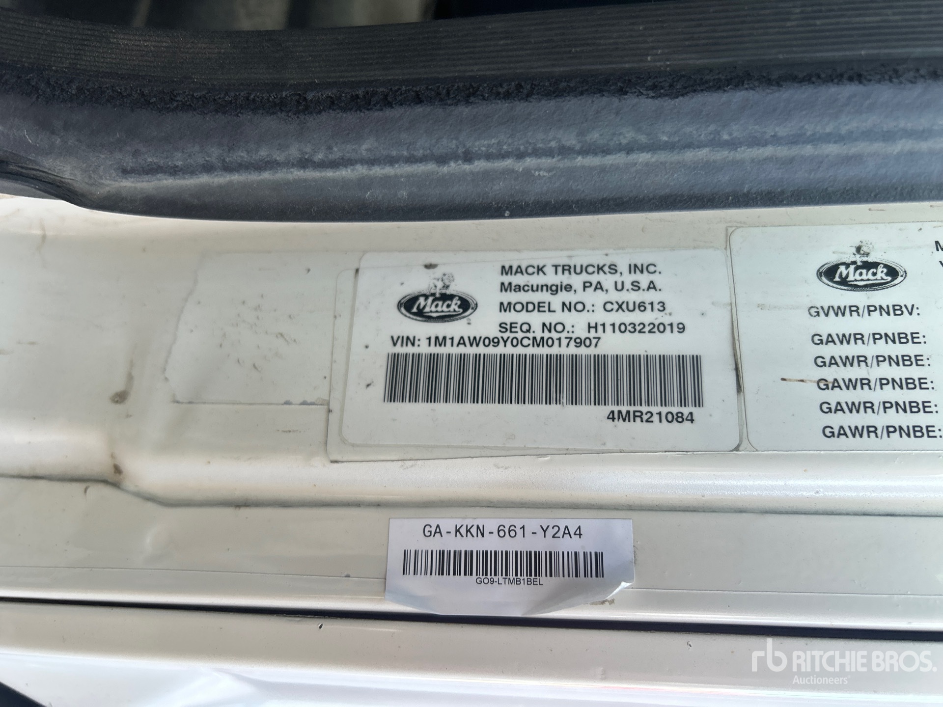 2012 Mack CXU613