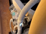 Engine with A/C Compressor