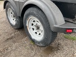 Trailer Chassis with Left Rear Tire