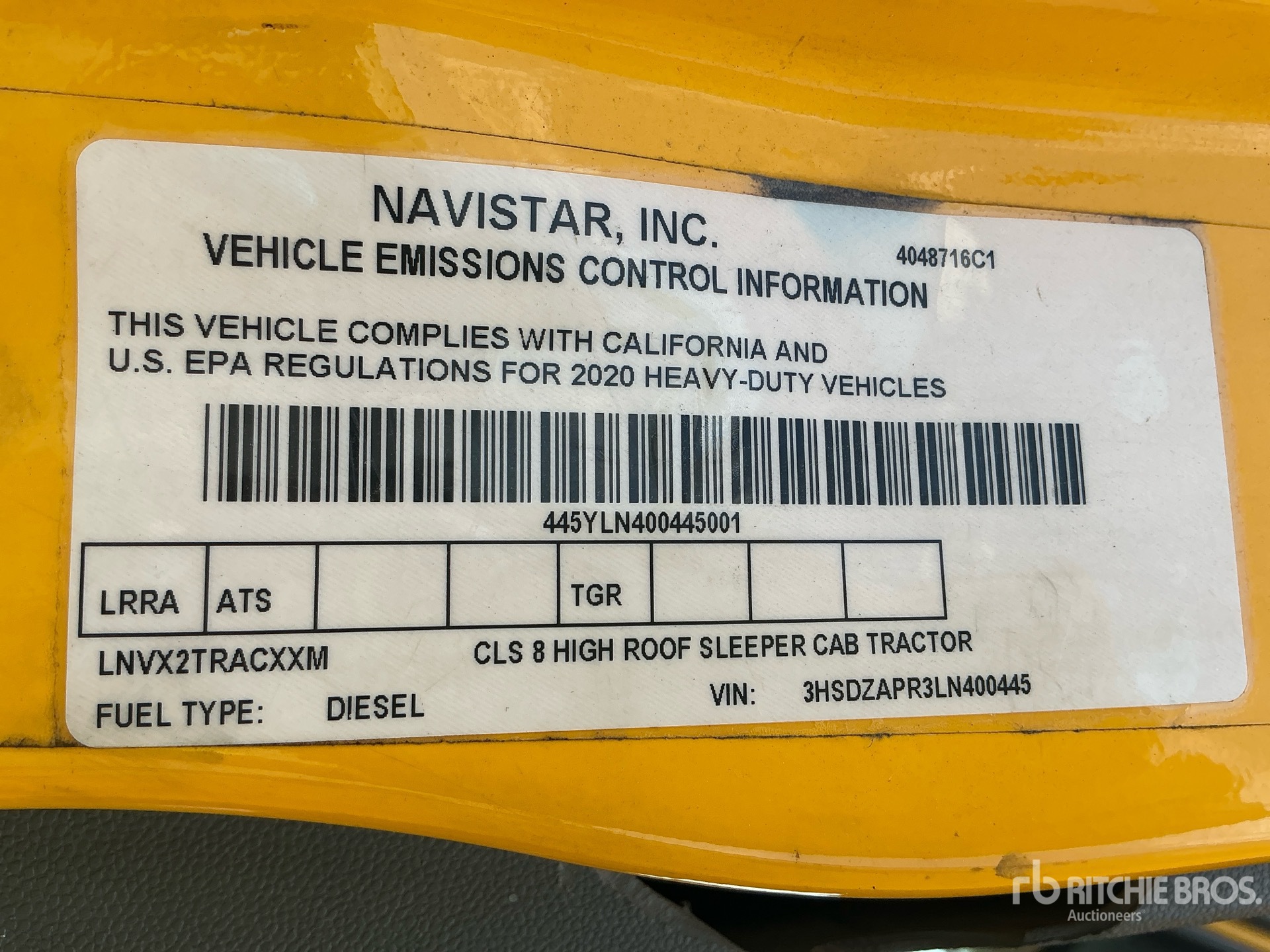 2020 International LT625