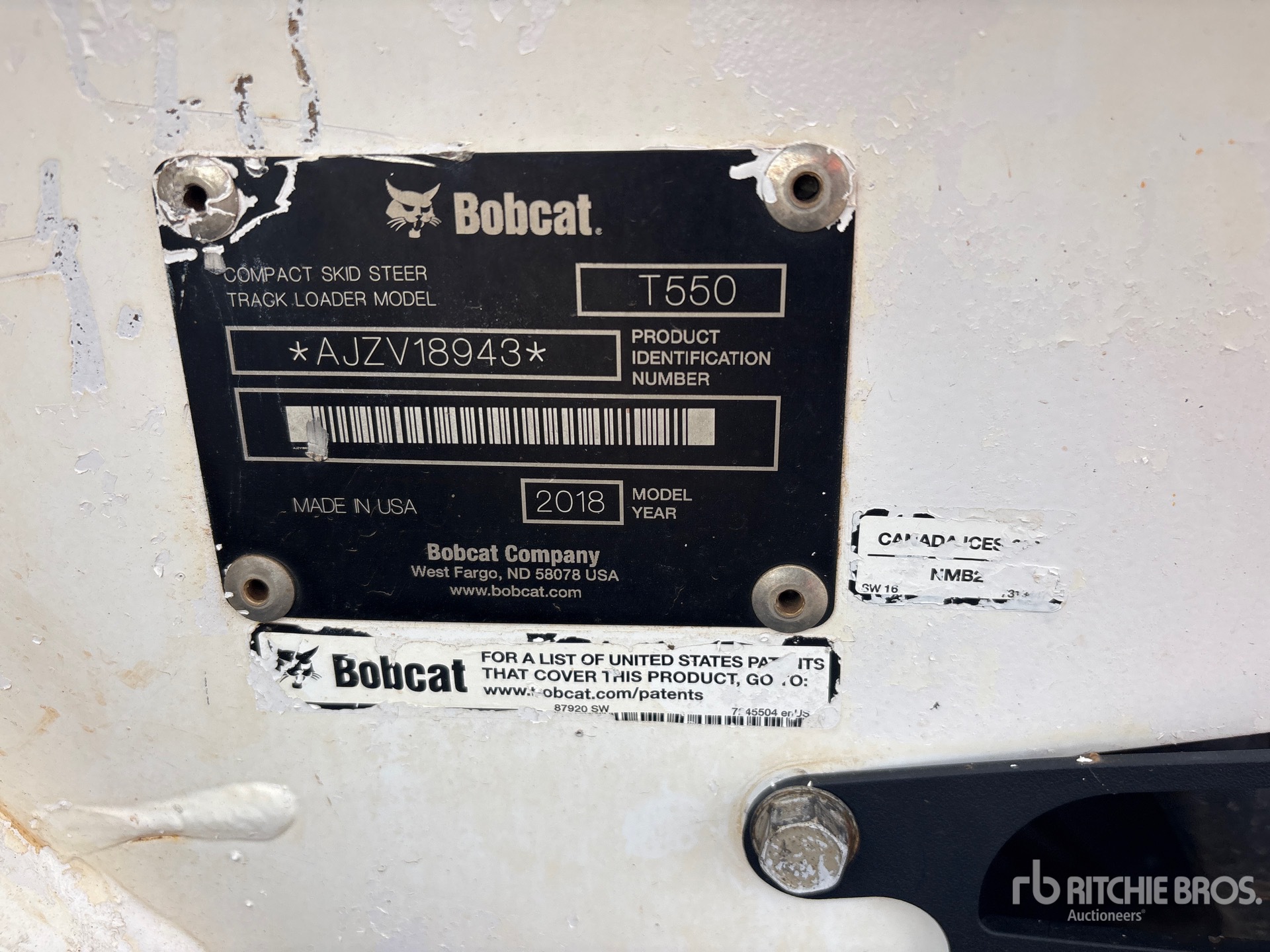 2018 Bobcat T550