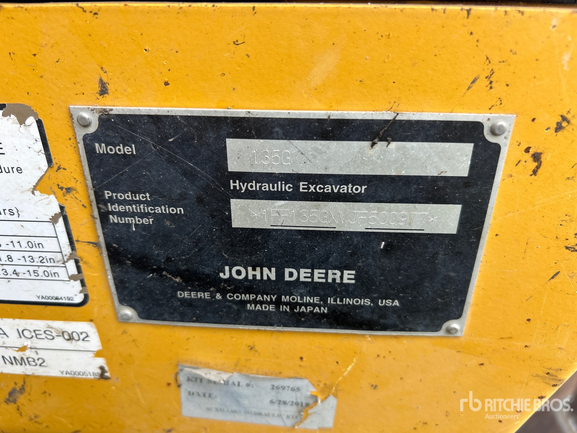 2018 John Deere 135G