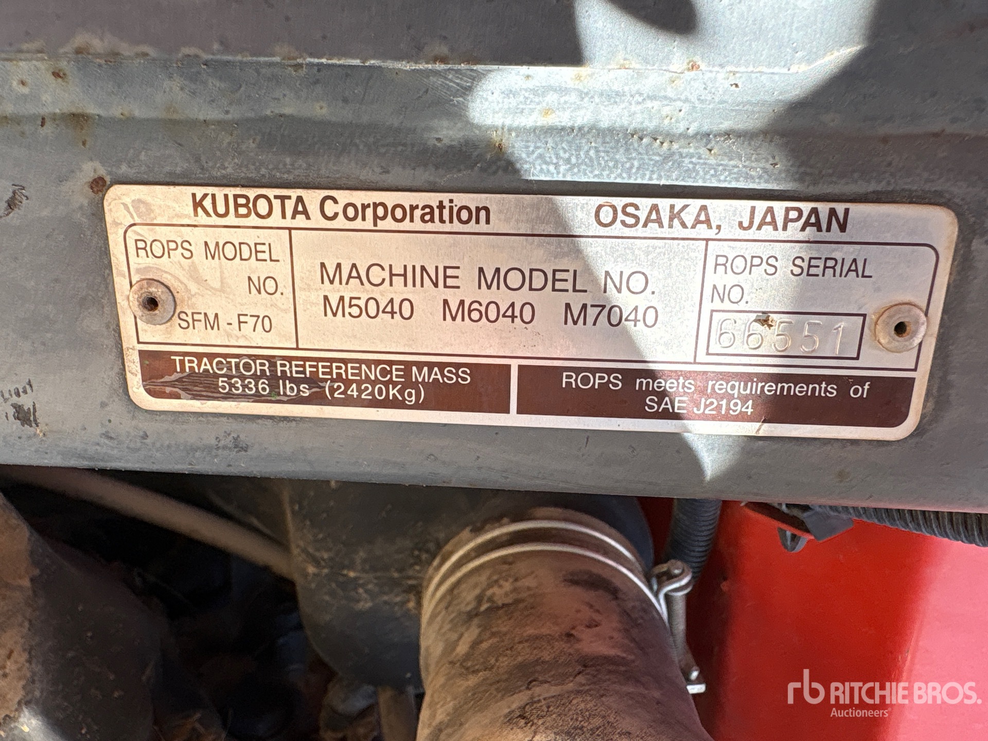 2010 Kubota M7040D