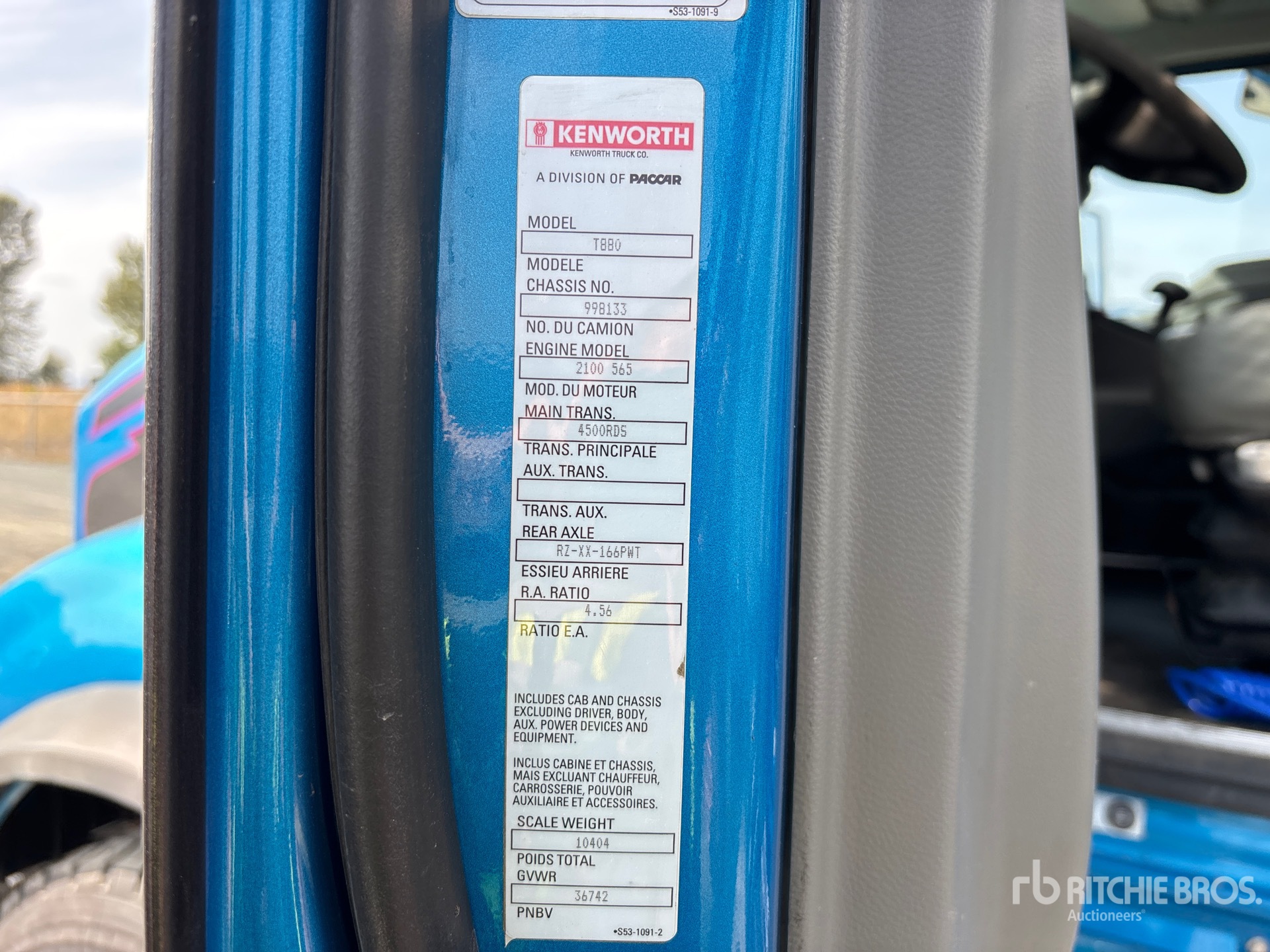 2019 Kenworth T880