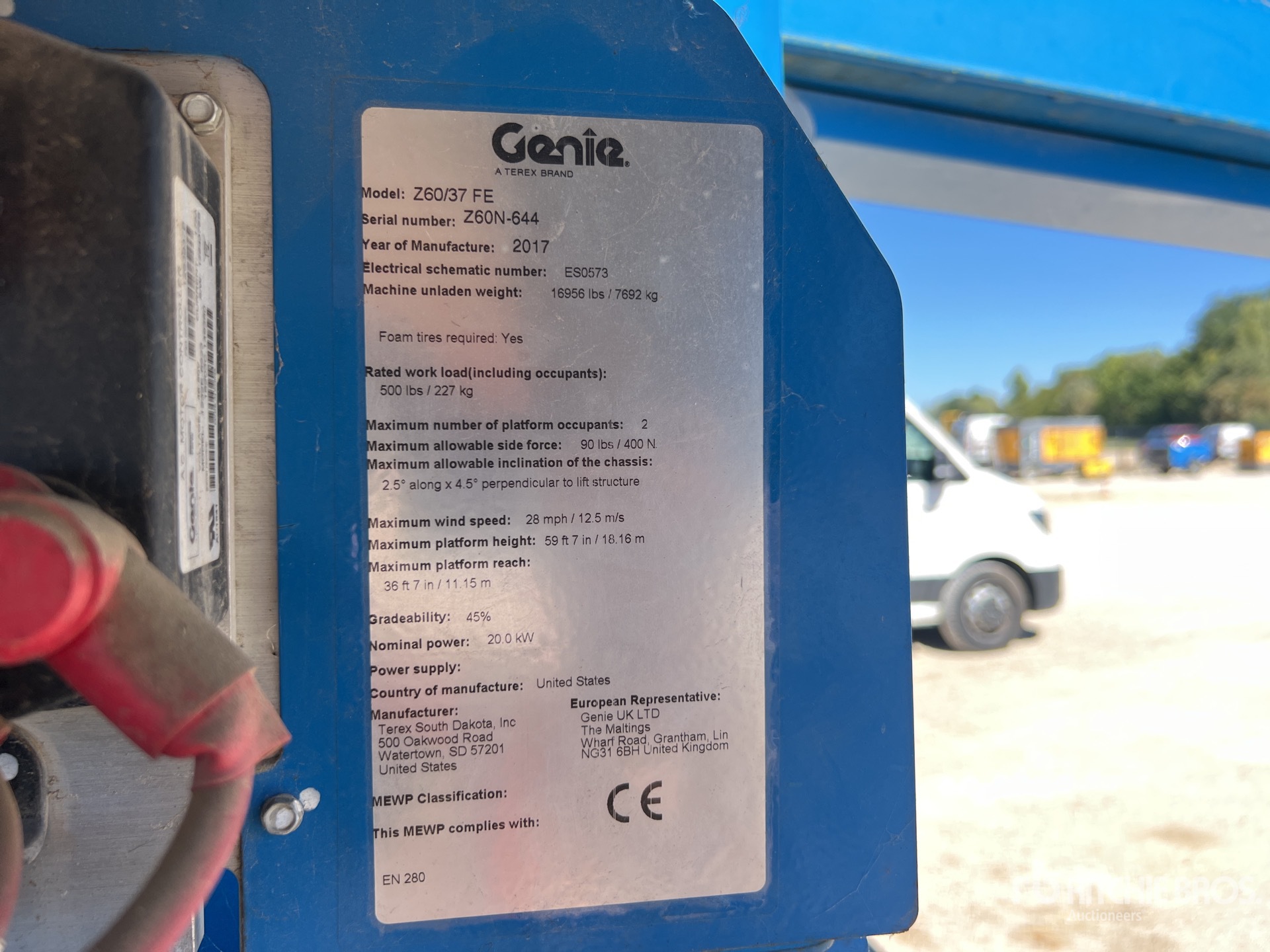 2017 Genie Z60/37FE