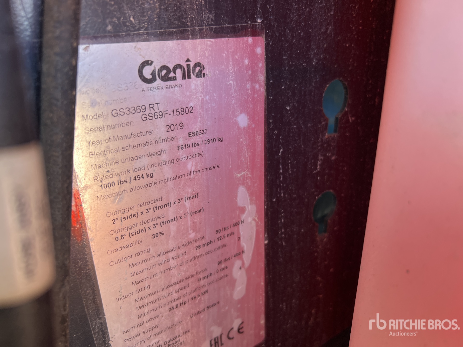 2019 Genie GS3369RT