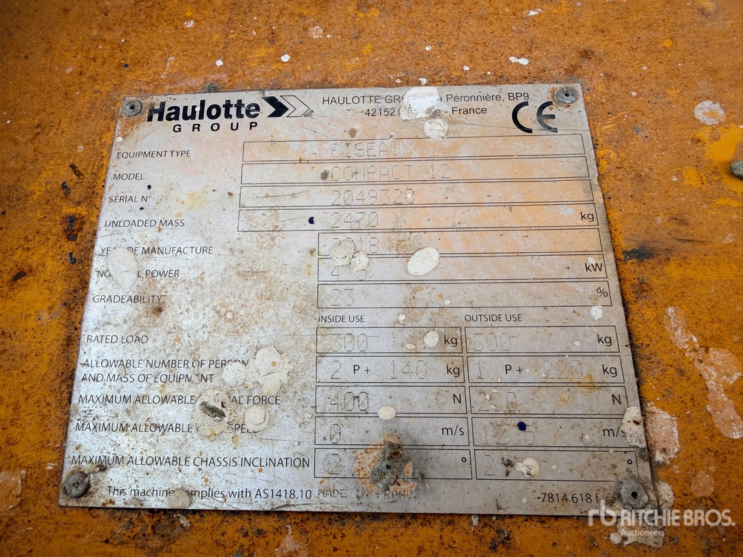 2018 Haulotte COMPACT12